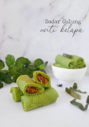 Foto resep Dadar Gulung Unti Kelapa (eggless)