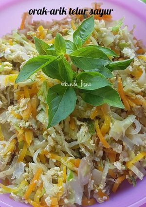 Foto resep Orak Arik Telur Sayur