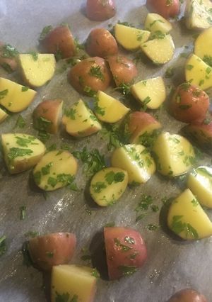 Sütőben sült újkrumpli recept fotója