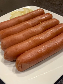 A picture of Beer Sausages for Champions.