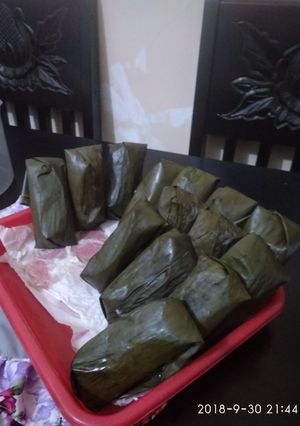Foto resep Lontong isi oncom