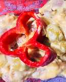 PECHUGAS DE POLLO (con crema de mostaza y aceitunas)🤗🥘😋👏🤩🥘