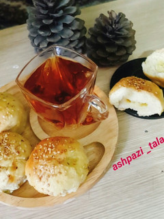عکسی از دستور مافین نان شیرین با مغزی کرمفیل