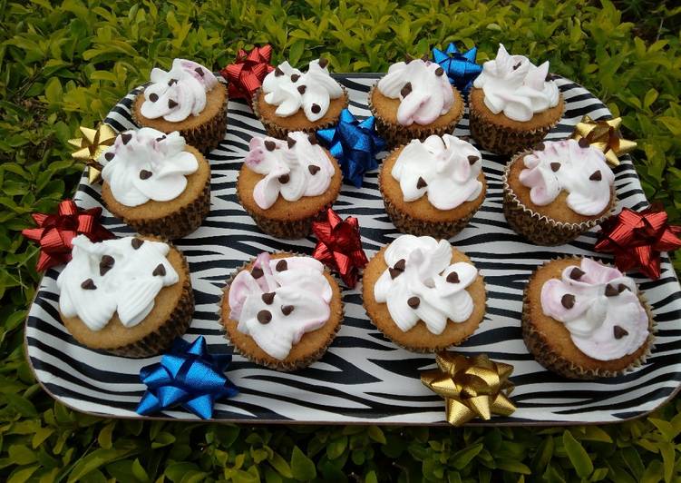 Blueberry flavour Cupcakes# ChristmasbakingContest