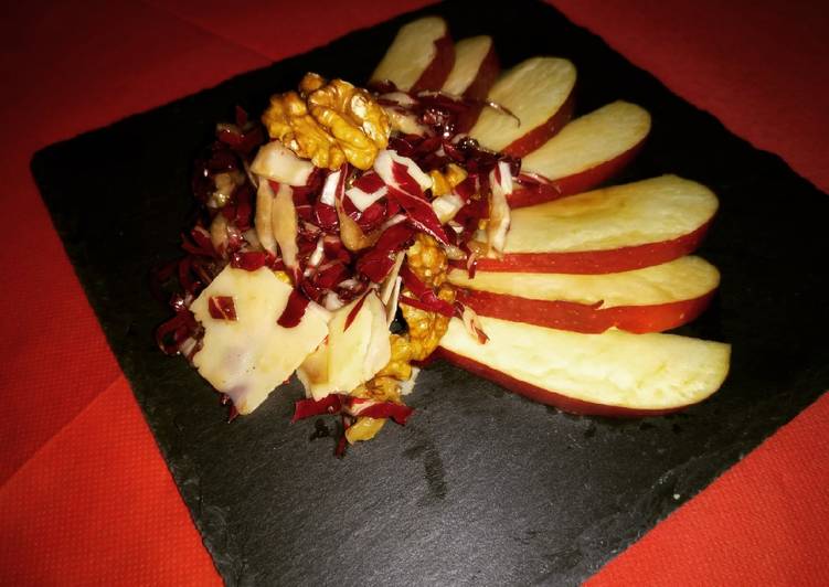 Insalata di radicchio e mela rossa