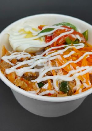 Foto resep Chicken rice bowl saus Padang