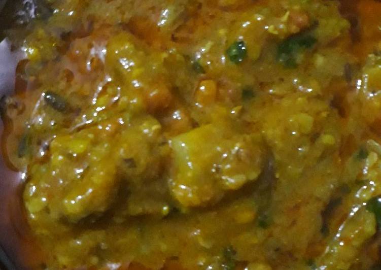How to Prepare Speedy Ghiya chane ki dal ki sabzi without garlic onion
