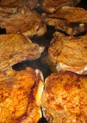 Una foto de Chuletas de cerdo adobadas