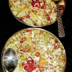 A picture of FreshCurdANDFruitsSaladWithSproutedMoong.