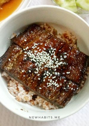 Foto resep Vegan "unagi" don | 302 kcal | #menudiet #vegan