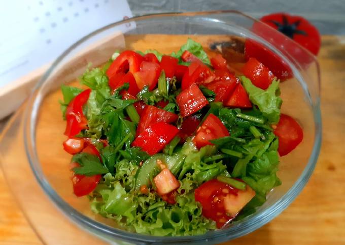 144. Salad seledri lettuce tomat - Japanese style