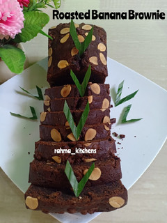 Foto resep 15.Roasted Banana Brownie