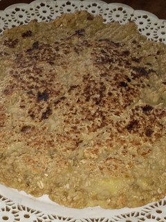 Una foto de Postre de banana y avena