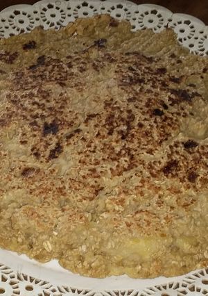 Una foto de Postre de banana y avena