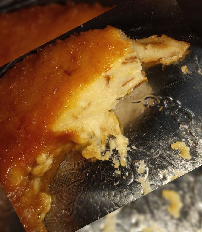 Una foto de Budín de pan sin huevo
