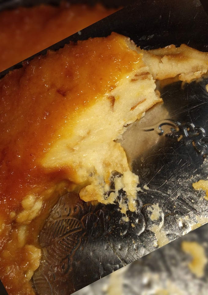 Una foto de Budín de pan sin huevo