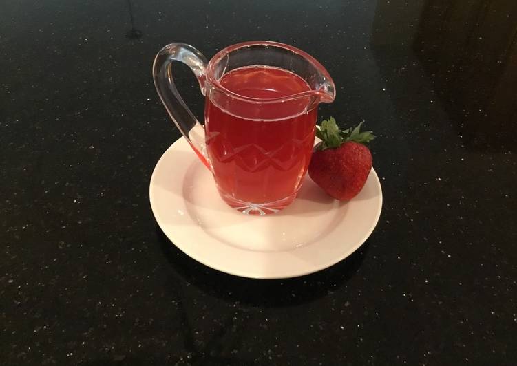 Recipe of Super Quick Homemade Fresh Strawberry Simple Syrup