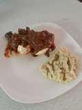 Brad's elk bourguignon w/ mashed cauliflower and parsnips