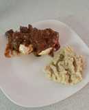 Brad's elk bourguignon w/ mashed cauliflower and parsnips