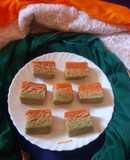 Cashew almond burfi