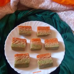 A picture of Cashew almond burfi.