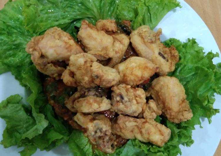 Resep @MANTAP Ayam kentaki sambal kemangi masakan harian