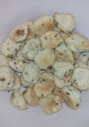 Una foto de Galletitas de aceitunas y cebolla de verdeo