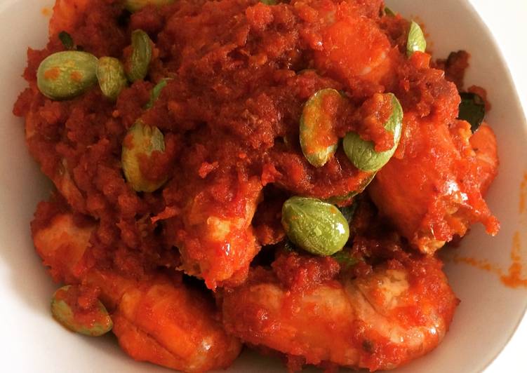 Cara Gampang Membuat Udang pete balado yang Bisa Manjain Lidah