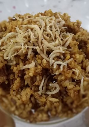 Foto resep Nasi goreng pedas tabur teri