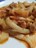 Calamar con papas