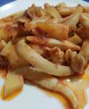 Calamar con papas