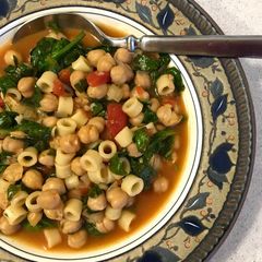 A picture of Spicy Chick Pea Soup.