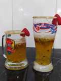 Michelada con maracuyá y fresa