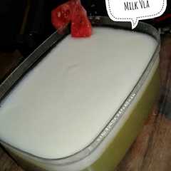 รูปของ Matcha puding with milk vla