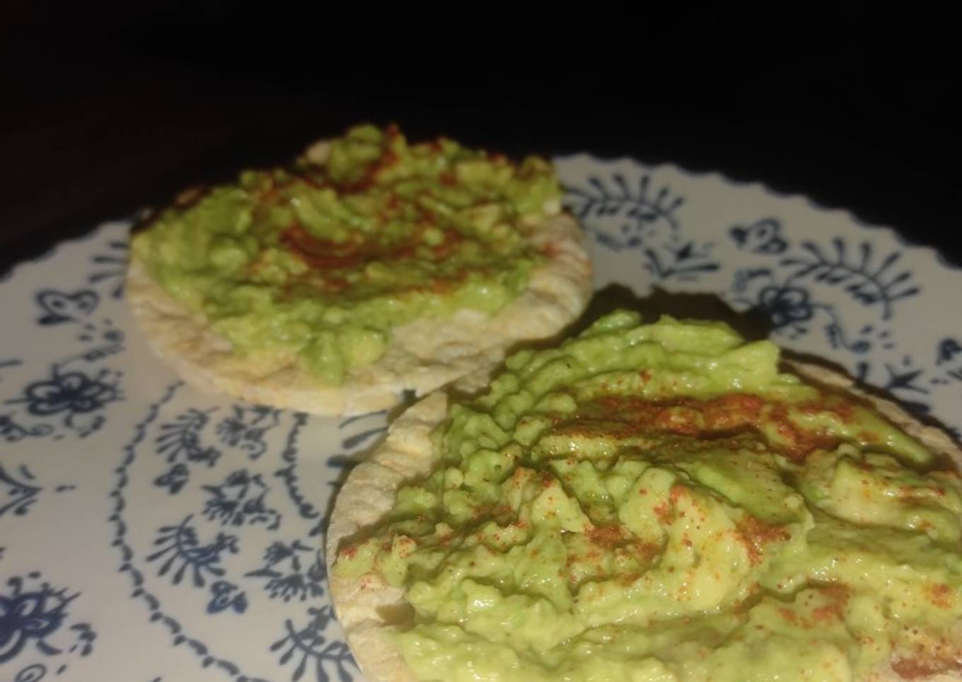 Tortitas de maíz bio con guacamole de la mami, vegano & saludable