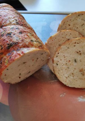 Una foto de Fiambre de pollo casero