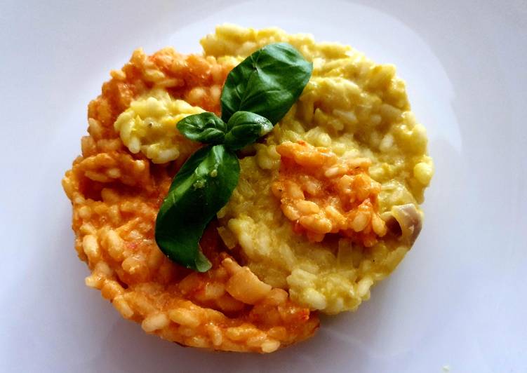 Risotto yin yang ai peperoni