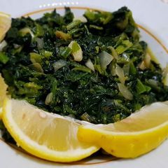 A picture of Spinach سبانخ.