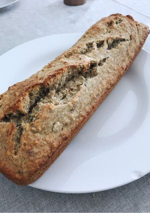 Una foto de Budín de Banana Proteico