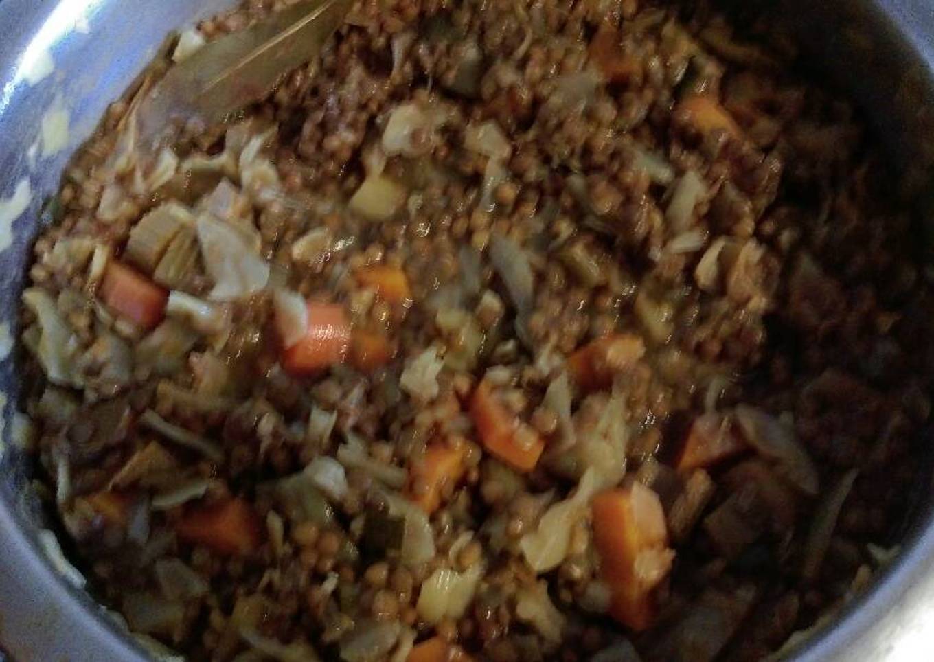 Lentejas estofadas con verduras