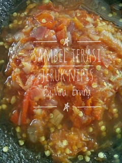 Foto resep Sambel terasi jeruk nipis