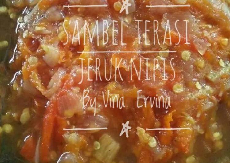 Langkah Mudah untuk Membuat Sambel terasi jeruk nipis Anti Gagal