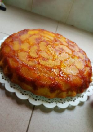Una foto de Torta de manzanas invertida😋🤤