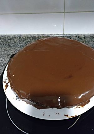 Una foto de Tarta de chocolate con cobertura