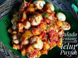 Balado telur puyuh dan kentang