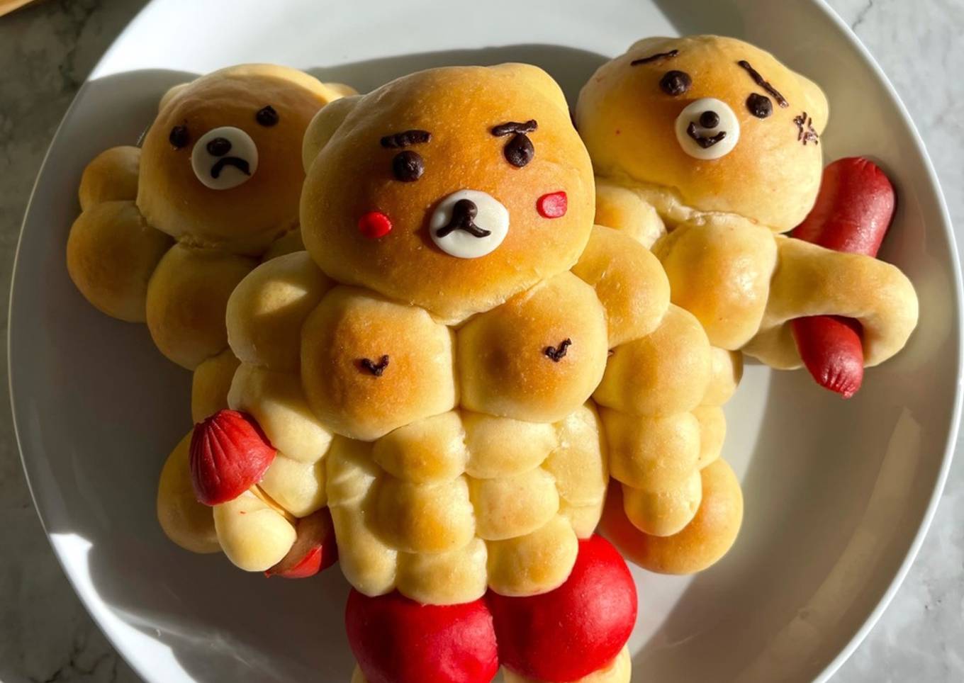 Squishy Buff Bear Bread | Resep Roti Karakter Super Empuk ������������������