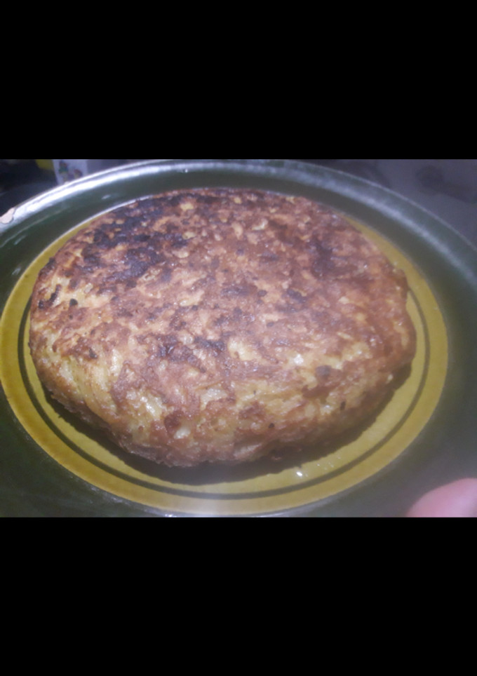 Una foto de Tortilla de papa expréss                     -Rica y saludable