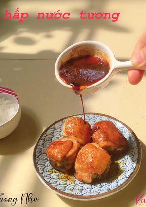 Hình của món Gà Hấp Nước Tương.