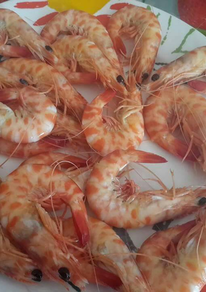 Una foto de Langostinos cocidos