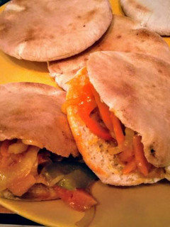 Una foto de Relleno vegetal para fajitas o pan de pita
